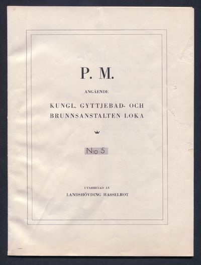 P.m. angående kungl. gyttjebad- och…