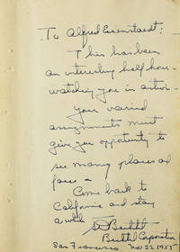 Autograph Note Signed to Alfred Eisenstaedt
