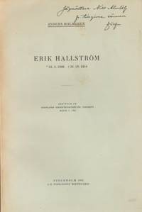 Erik Hallström.  Särtryck ur Norrlands…