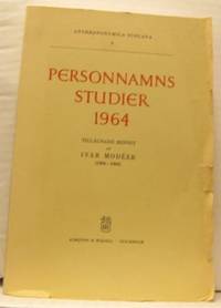 Personnamnsstudier 1964. Tillägnade minnet av…