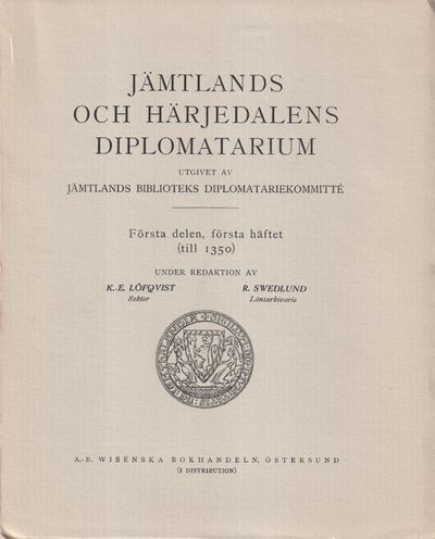 Jämtlands och Härjedalens diplomatarium. Första…