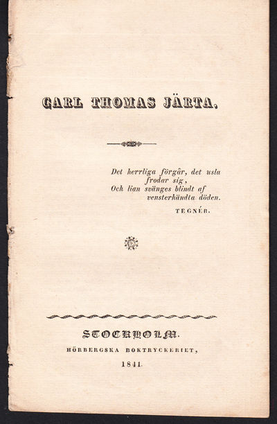 Carl Thomas Järta.