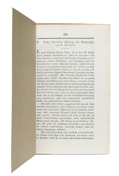 Ueber künstliche Bildung des Harnstoffs. - [THE…
