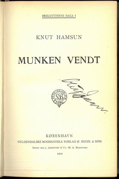Brigantinens saga I. Munken Vendt.