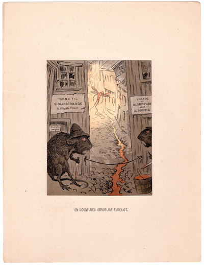 “En døgnflues sørgelige endeligt”. Enkelttrykk…