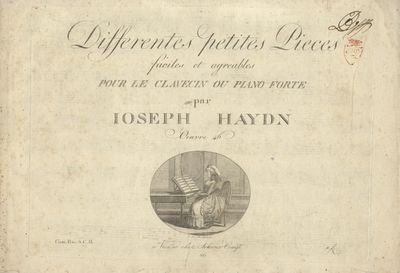 Differentes petites Pieces faciles et agreables pour le Clavecin ou Piano Forte ... Oeuvre 46. Cum. Priv. S.C.M. 1fl