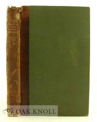 THREE CENTURIES OF ENGLISH BOOKTRADE BIBLIOGRAPHY, AN ESSAY ON THE BEGINNINGS OF BOOKTRADE BIBLIOGRAPHY SINCE THE INTRODUCTION OF PRINTING AND IN ENGLAND SINCE 1595. Also a List of the Catalogues, &c., Published for the English Booktrade from 1595-1902 by Wilberforce Eames