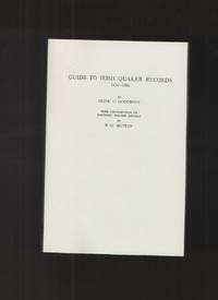 cover of Guide to Irish Quaker Records, 1654-1860 With Contribution on Northern Ireland Records by B. G. Hutton