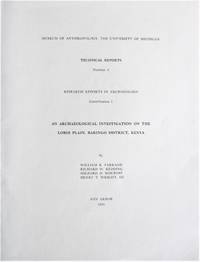 An Archaeological Investigation on the Loboi Plain, Baringo District, Kenya