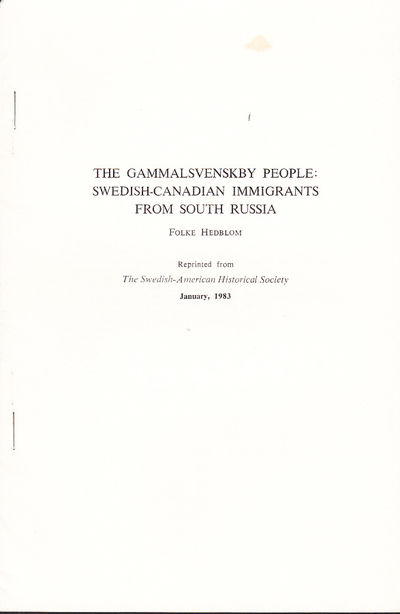 The Gammalsvenskby People: Swedish-Canadian…