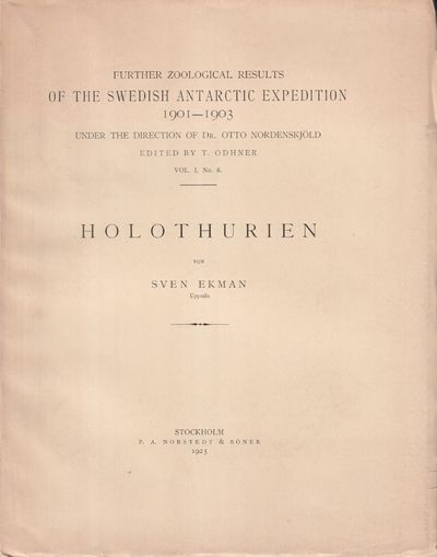 Holothurien von Sven Ekman.