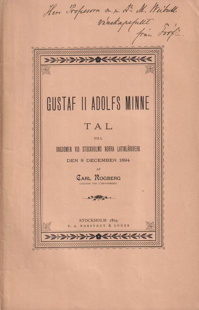 Gustaf II Adolfs minne. Tal till ungdomen vid…