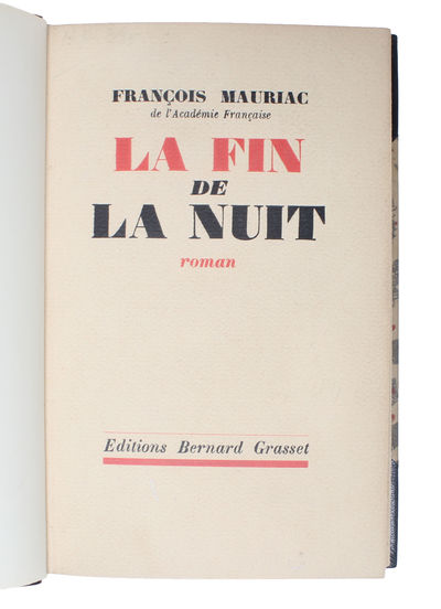 La Fin de La Nuit. Roman. (photo 2)