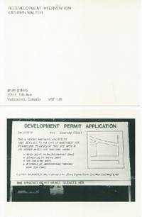 Redevelopment Intervention by Kathryn Walter - 1989 - from Black Sheep Books (SKU: 013799)