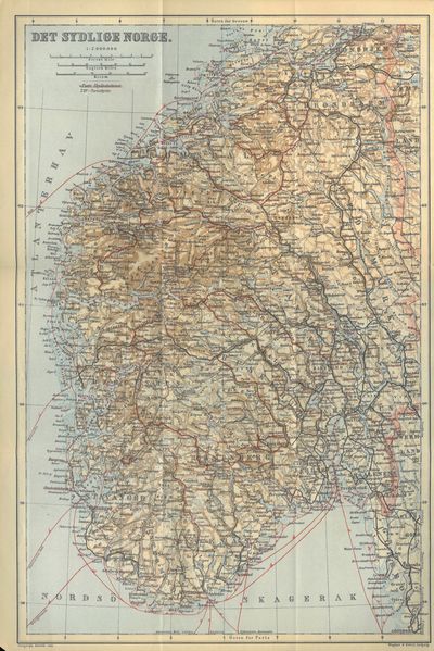 Schweden, Norwegen, die Reiserouten durch Dänemark nebst Island und Spitzbergen. Handbuch für Reisende von (...). Mit 64 Karten, 42 Plänen und Grundrissen und drei kleinen Panoramen. Dreizehnte Auflage. (photo 2)