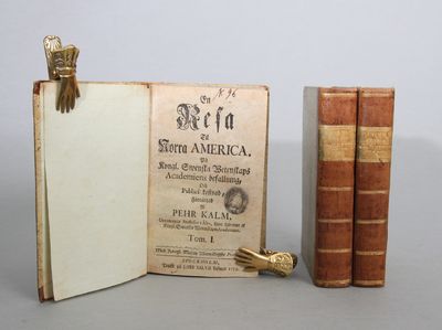 En Resa til Norra America, på Kongl. Swenska Wetenskaps Academiens befallning, och Publici kostnad, förrättad af Pehr Kalm. Tom. 1-3. med Kongl. Maj:ts Allernådigste Privilegio. (photo 2)
