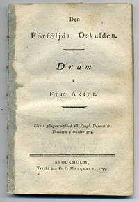 Den förföljda oskulden. Dram i fem akter. Första…