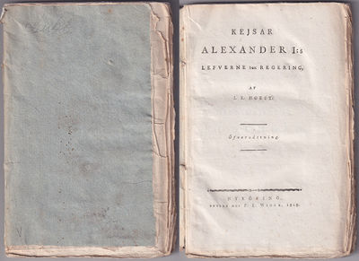 Kejsar Alexander I:s lefverne och regering.…