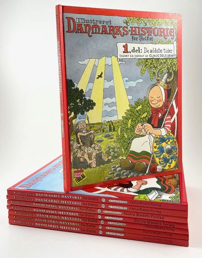 Illustreret Danmarkshistorie for Folket 1-9.