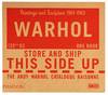 The Andy Warhol Catalogue Raisonné: Paintings and Sculpture, 1961–1963 (Volume 01)