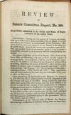 REVIEW OF SENATE COMMITTEE REPORT, NO. 289. RESPECTFULLY SUBMITTED TO THE SENATE AND HOUSE OF REPRESENTATIVES OF THE UNITED STATES