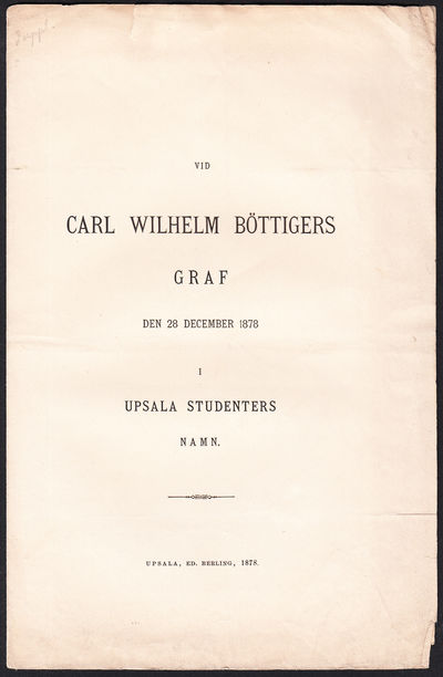Vid Carl Wilhelm Böttigers graf den 28 december…