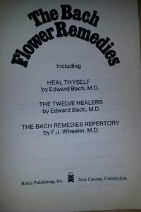 Sold --Bach Flower Remedies