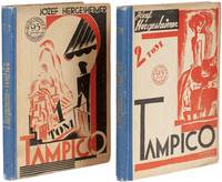 GRONOWSKI, Tadeusz. Cover design for the two-volume Polish edition of Jozef Hergesheimer's novel...