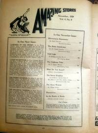 AMAZING Stories; November, Nov. 1929 by Ph.D.; L. Taylor Han Amazing (Harl Vincent; Dr. Daniel Dressler; William Lemkin - 1929-01-01 - from Epilonian Books (SKU: 20150831005)