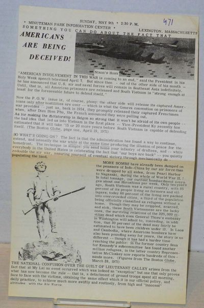Something you can do about the fact that Americans are being deceived! [handbill]