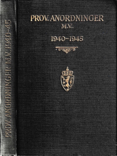 Samling av provisoriske anordninger, kgl. res.…