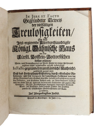 Historische und Vernunft-mässige Untersuchung der Ursachen durch welche die zwischen Dennemarck und Schweden von etwa hundert Jahren her vorgefallene Streitigkeiten und Befehdungen sich entsponnen (+) In jure et facto gegriindeter Beweis der vielfålt... (photo 3)