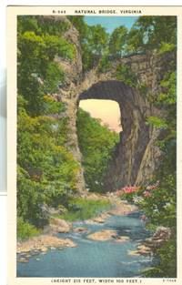 Natural Bridge, Virginia, unused linen Postcard