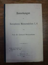 Bemerkungen zu Xenophons Memorabilien I, 4,