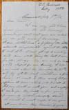 Autograph Letter Signed, Cornwall, New York, July 9, 1856, to Hon. Josiah Sutherland, Member of Congress