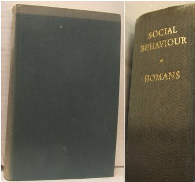 Social Behaviour. Its Elementary Forms.
