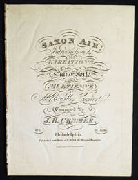 cover of Saxon Air!: Introduction and Variations for the Piano-Forte; performed by Mr. Etienne at Mr. Gilles' Concert; composed by J.B. Cramer