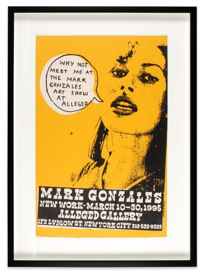 Why Not Meet Me at the Mark Gonzales Art Show at Alleged (Exhibition Poster)