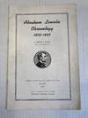 Abraham Lincoln Chronology 1809 - 1865