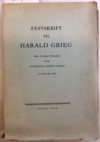 Festskrift til Harald Grieg ved 25-års jubileet…