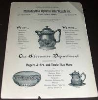 cover of Philadelphia Optical and Watch Company, Chicago Watch Tool Company 1893 Original Advertisement