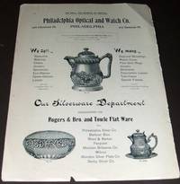 Philadelphia Optical and Watch Company, Chicago Watch Tool Company 1893 Original Advertisement