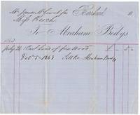 image of An Original 1863 Company Bill Head