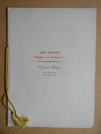 Jack Hylton's Knights of Madness. Theatre Programme.