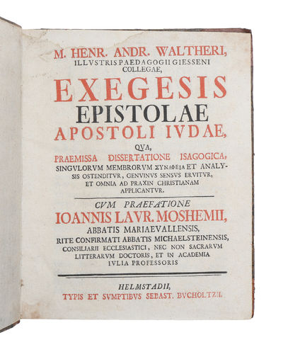 Exegesis Epistolae Apostoli IUdae, Qva, Praemissa…