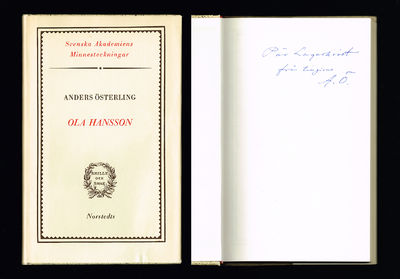 Ola Hansson. Minnesteckning.