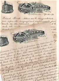 1890 HANDWRITTEN, CONGRATULATORY LETTER (ALS) FROM J.H. CAMPBELL, MAYOR OF DES MOINES, TO W.H....