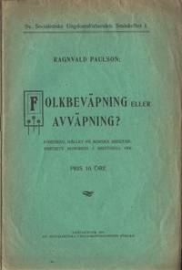Folkbeväpning eller avväpning? Föredraget hållet…