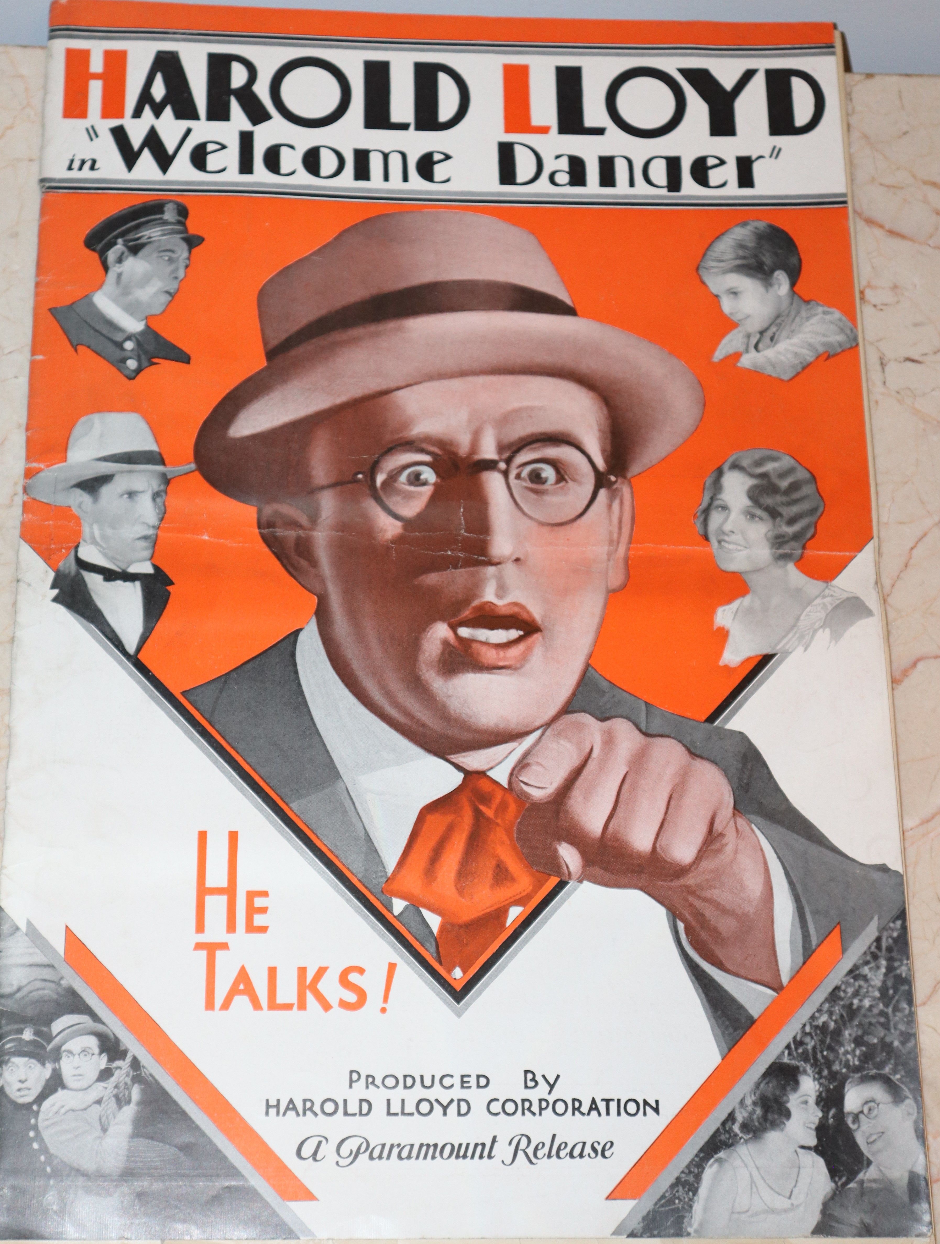 Harold Lloyd in "Welcome Danger" He Talks