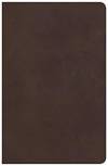 CSB Large Print Personal Size Reference Bible, Brown Genuine Leather, Indexed